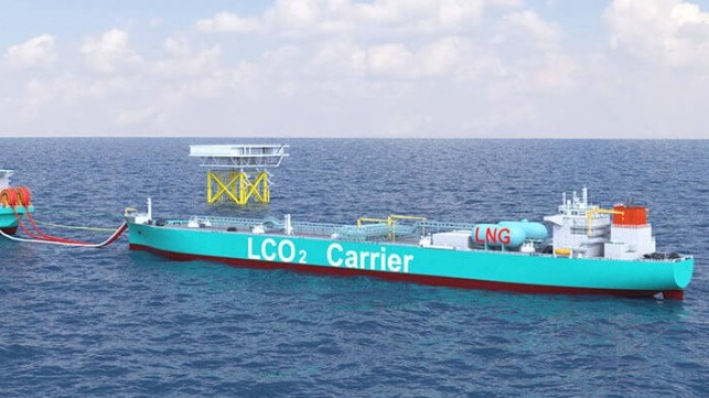 CO2 carrier concept developed by MOL and Petronas (illustration MOL / Petronas)