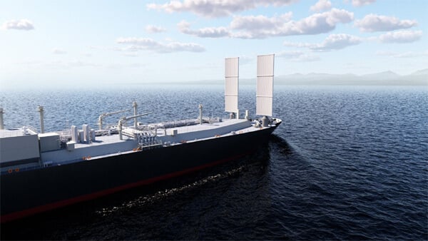 MOL and Hanwha Design First LNG Carrier with Wind-Assisted Propulsion