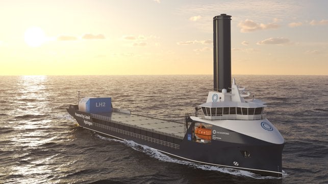 hydrogen-powered bulk carrier