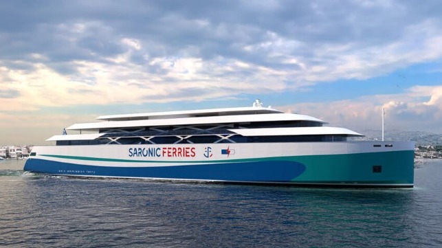 large electric ferry for Greece