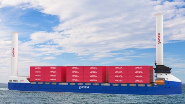 hydrogen fueled containership