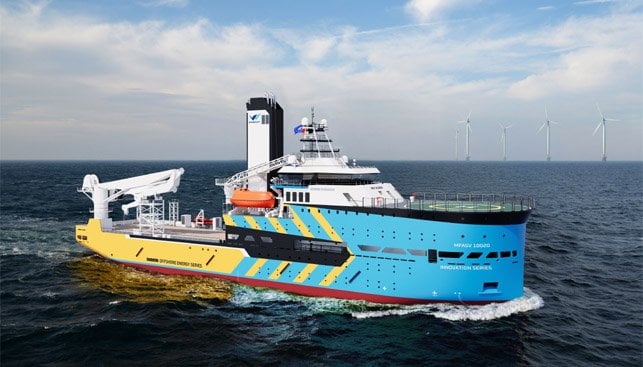 larger hybrid offshore support vessel