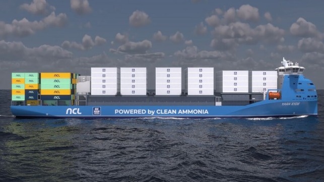 ammonia-fueled containership design