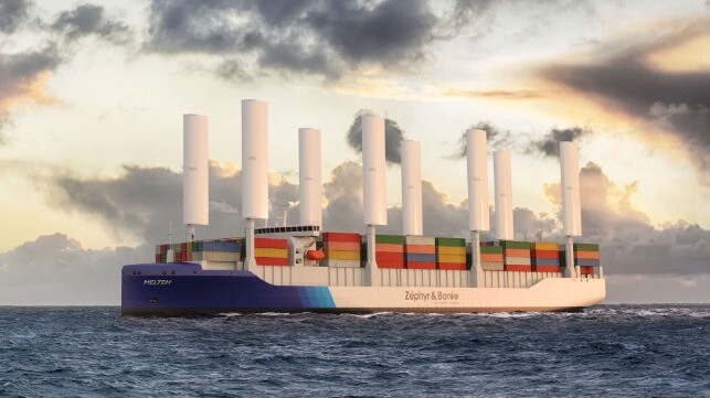 wind powered containership