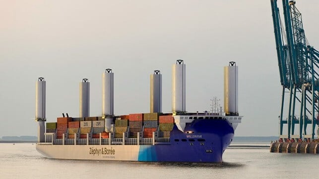 sail powered containership