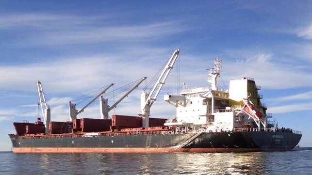 bulker and cargo ship collide near Port Arthur