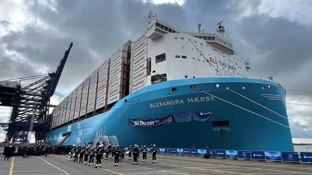 methanol-fueled Maersk containership