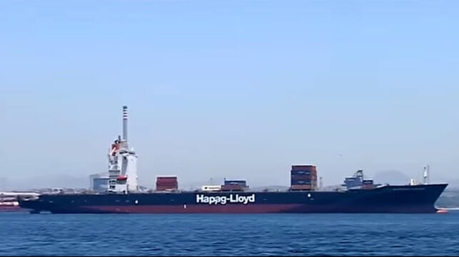 captain missing from Hapag containership