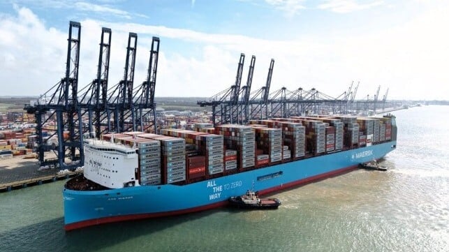 Maersk methanol-fueled containership