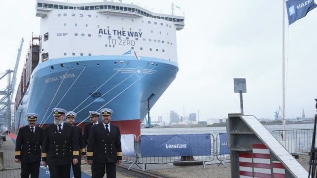 Buque portacontenedores de doble combustible de Maersk