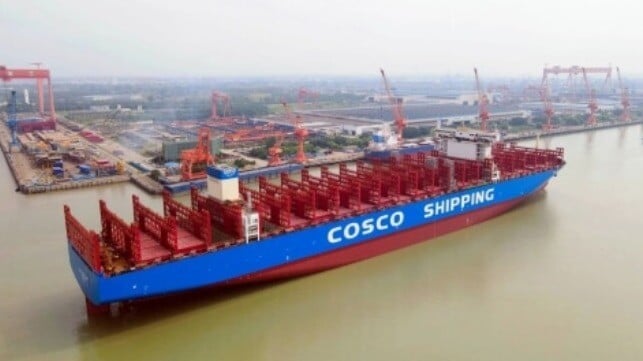 methanol fueled containership