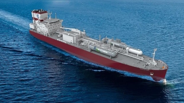 LPG carrier with carbon capture system