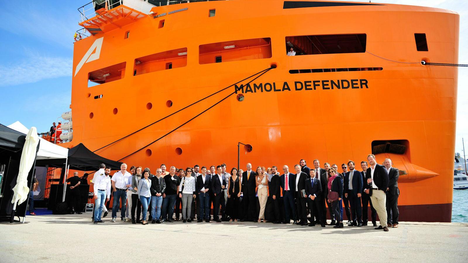 mymola defender naming ceremony