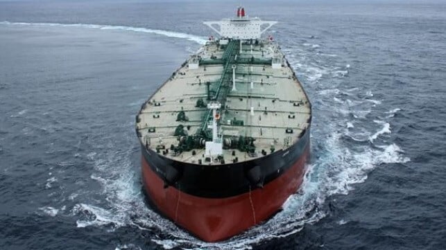 tanker at sea