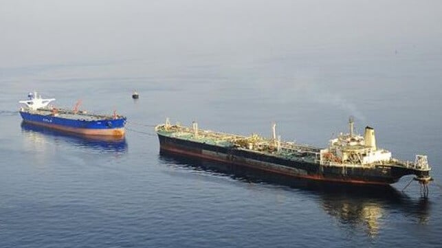 Iran FSO loading oil