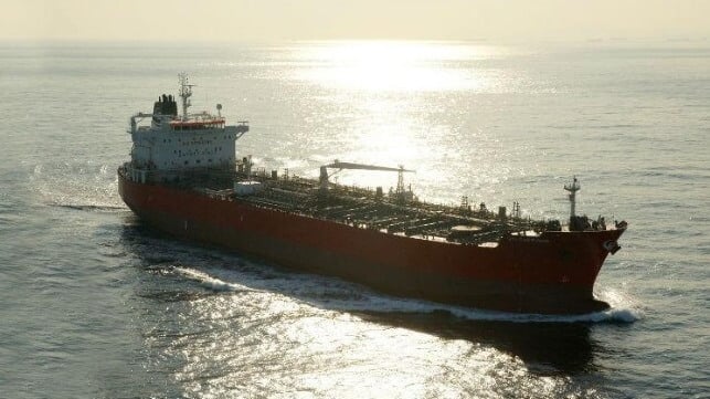 tanker at sea
