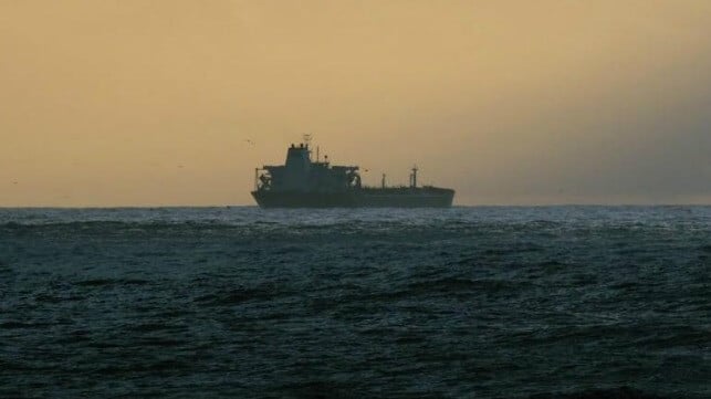 tanker at sea