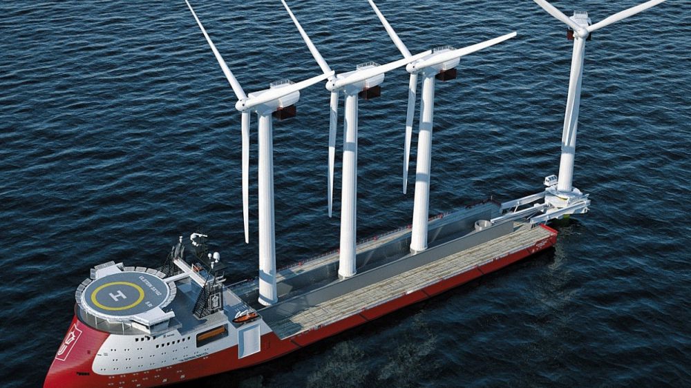 The Ulstein SX102 - the Single Lift Wind Turbine Installation vessel being built for Sealion Shipping will sail with both SOLASOLV? sunscreens and ROLASOLV? blackout blinds on-board. 