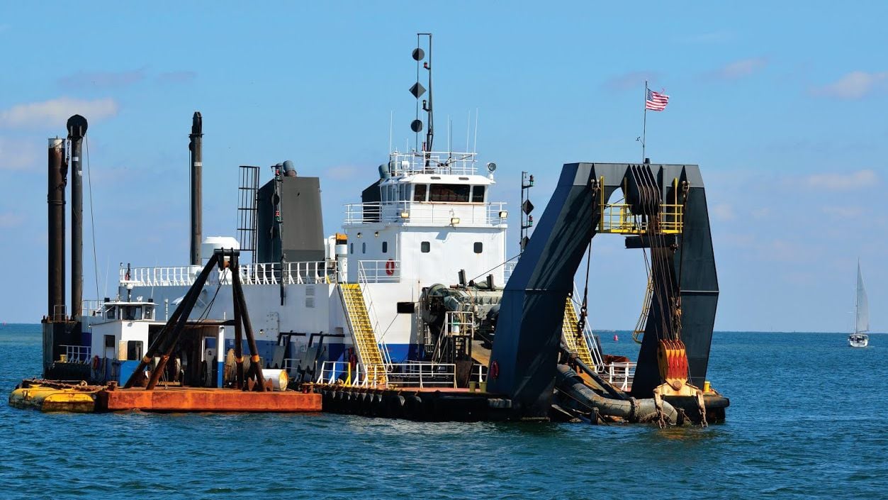 government assistance dredging a small channel