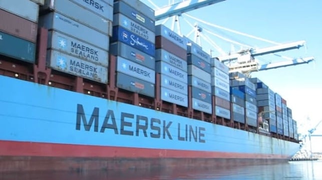 Maersk container ship arrives in Mexico after container loss