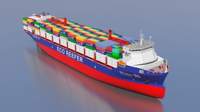 LNG-fueled short sea containership design 
