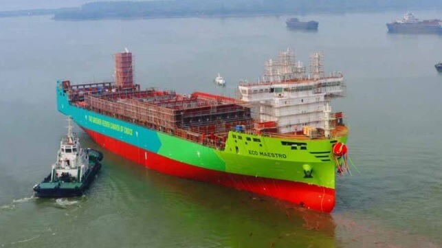 methanol fueled containership launched