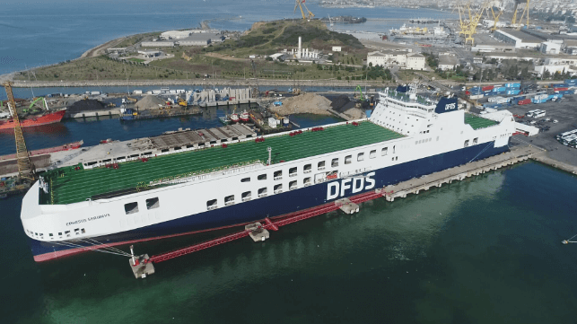 DFDS has invested heavily in Turkey-to-Europe freight ferry connectivity (DFDS file image)