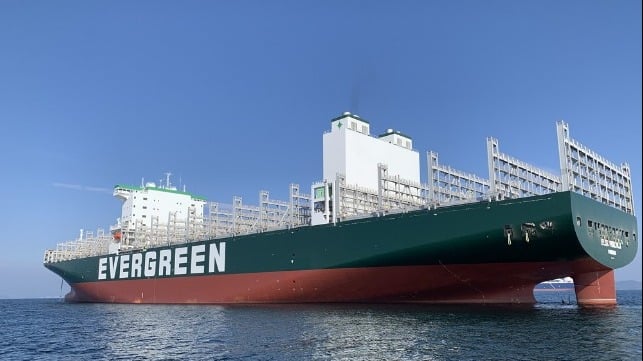 Evergreen orders moreultra-large boxship