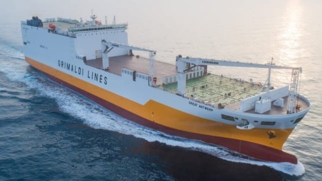 rare example of multipurpose conro cargo ship