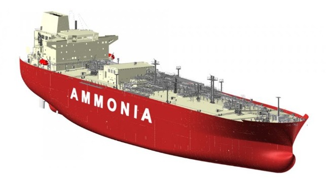 design approval for ammonia carrier using ammonia propulsion
