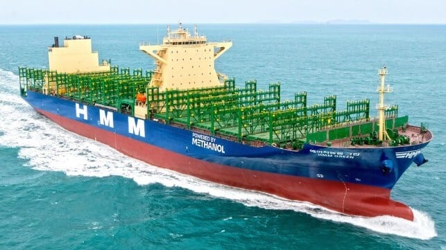 methanol fueled containership