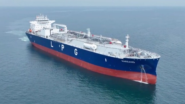 largest gas carrier delivered 