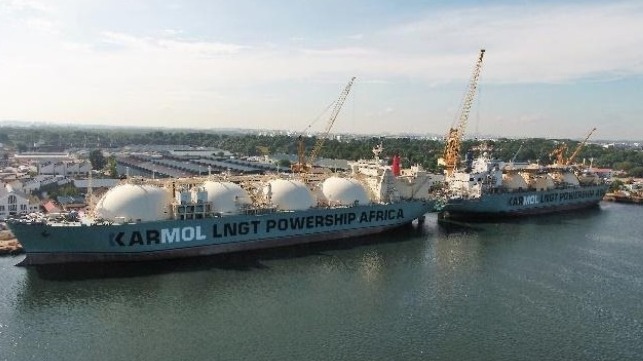 LNG-fueled FSRU to provide power in Africa