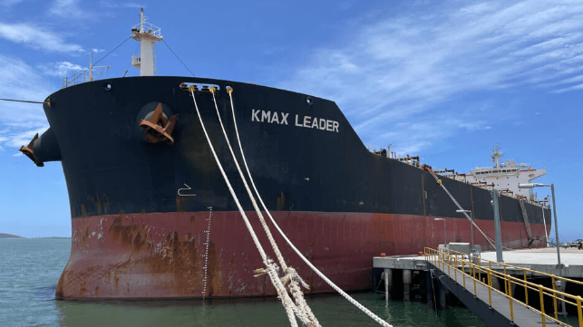 bulker at dock