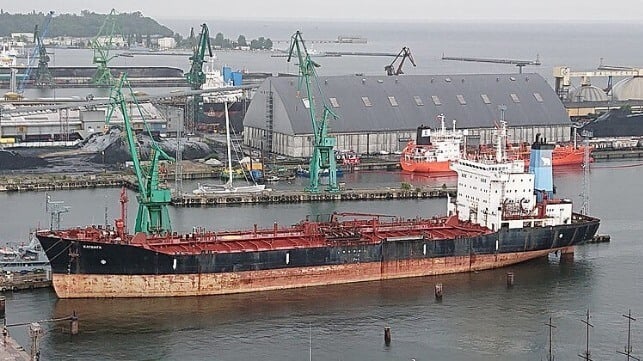 Derelict Russian tanker
