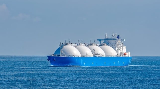 Moss type LNG carrier