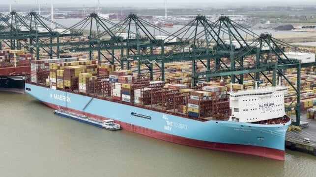 methanol fueled containership