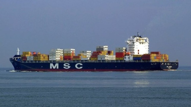 MSC containership bomb threat arrest
