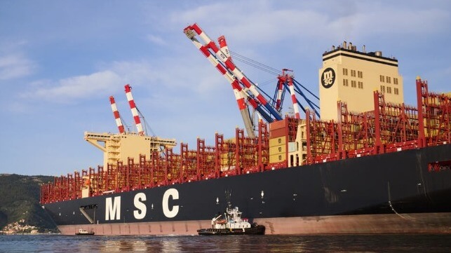 MSC containership