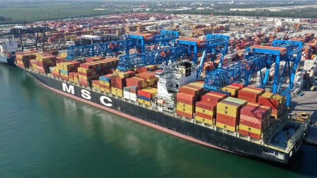 MSC containership