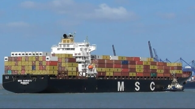 MSC losses containers in Atlantic