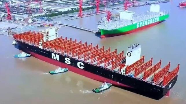 largest container ship launched