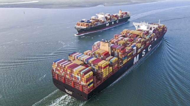 MSC containerships