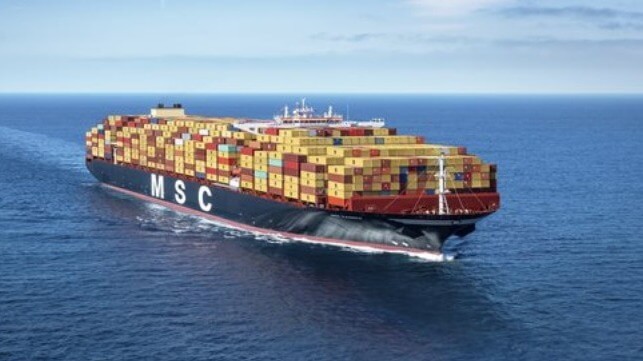 MSC containership