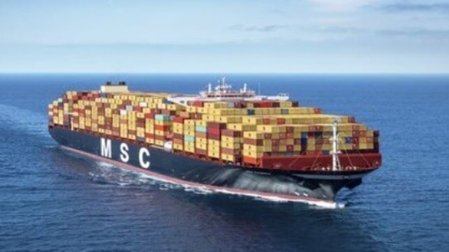 MSC containership