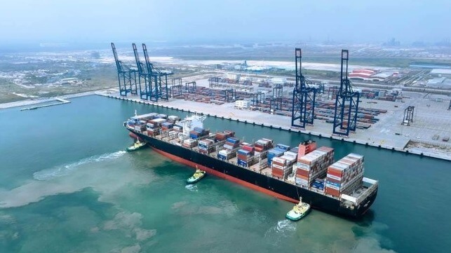 Nigeria's newly-built Lekki Port container terminal (NSA)