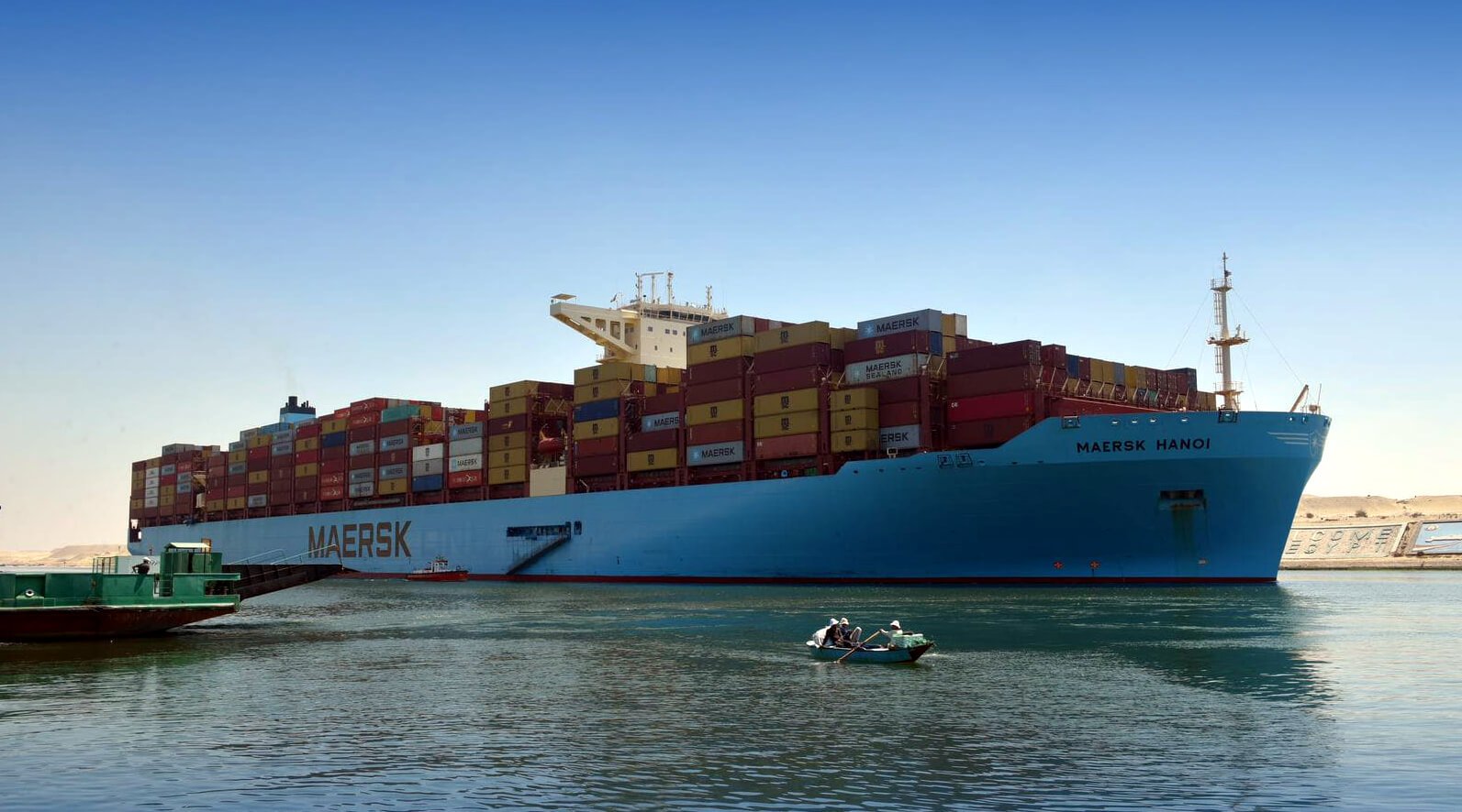 Maersk ship is Suez Canal