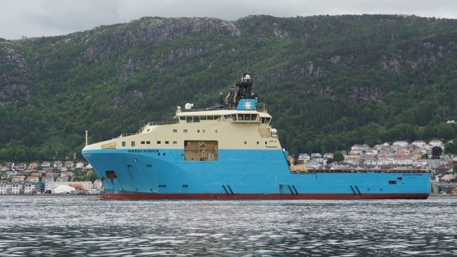 first hybrid-electric batter offshore anchor handler Maersk