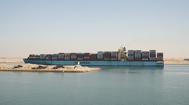 Maersk containership Suez Canal