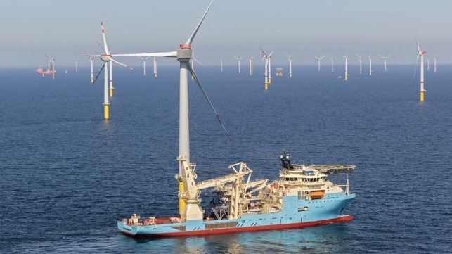 Maersk wind farm installation